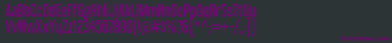 LibelSuitRg Font – Purple Fonts on Black Background