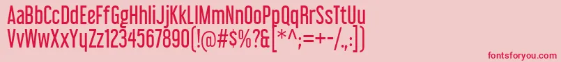 LibelSuitRg Font – Red Fonts on Pink Background