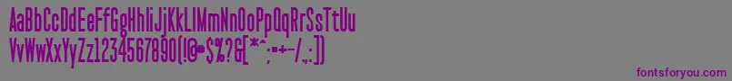 PaktCondensedExtrabold Font – Purple Fonts on Gray Background