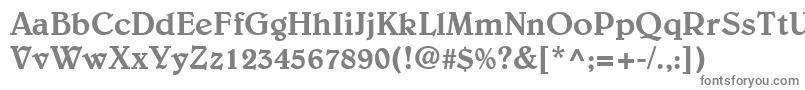 BarristerSsi Font – Gray Fonts on White Background