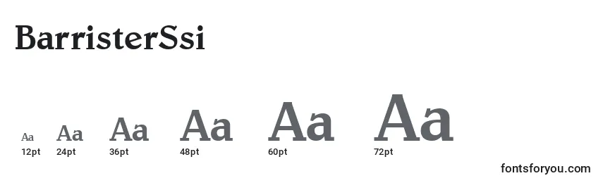 BarristerSsi Font Sizes