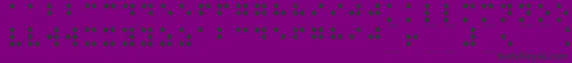Czcionka Braille1 – czarne czcionki na fioletowym tle