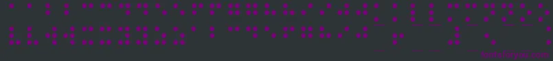 fuente Braille1 – Fuentes Moradas Sobre Fondo Negro
