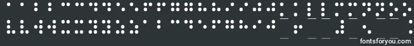 Braille1-Schriftart – Weiße Schriften