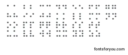 Przegląd czcionki Braille1