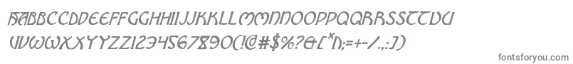 フォントBrinathynci – 白い背景に灰色の文字