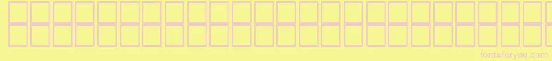 Fonte Quran2 – fontes rosa em um fundo amarelo
