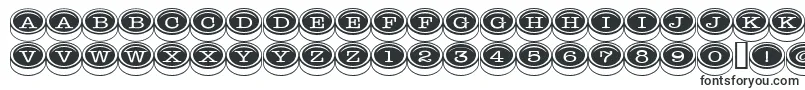 Typewriterkeys-fontti – Alkavat T:lla olevat fontit
