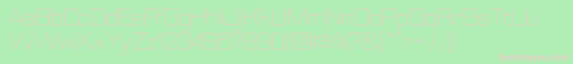 NesobriteltRegular Font – Pink Fonts on Green Background