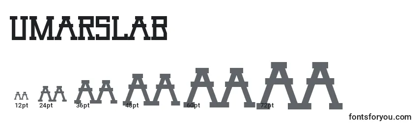 UmarSlab Font Sizes