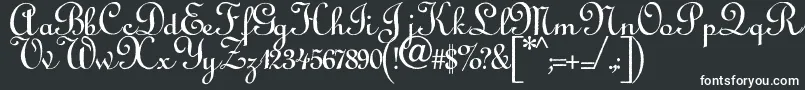 Шрифт Annabel – белые шрифты