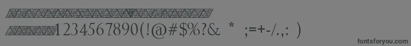 Triangularhd Font – Black Fonts on Gray Background