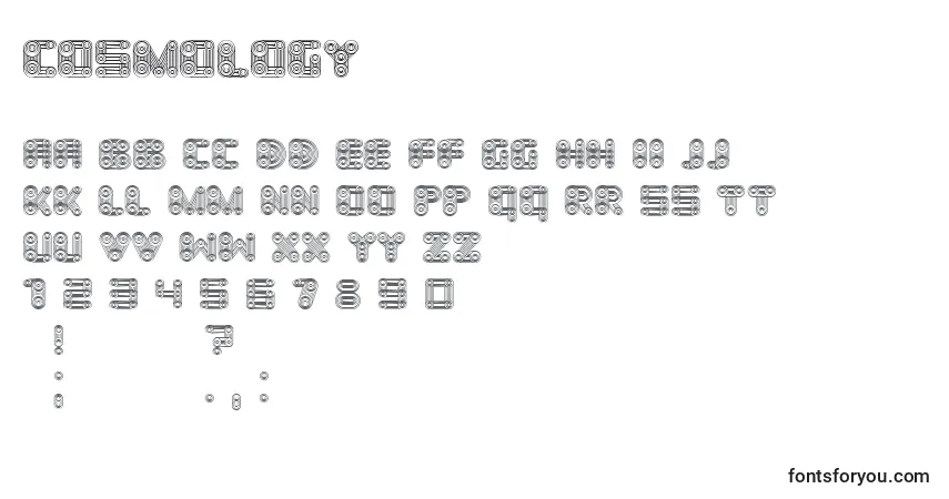 Cosmology Font – alphabet, numbers, special characters