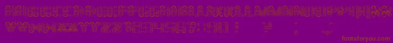 Cosmology Font – Brown Fonts on Purple Background