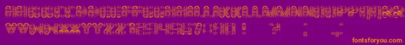 Cosmology Font – Orange Fonts on Purple Background