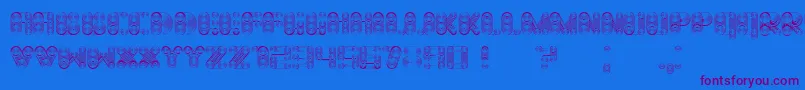 Cosmology Font – Purple Fonts on Blue Background