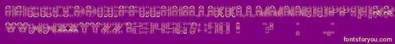 Cosmology Font – Yellow Fonts on Purple Background