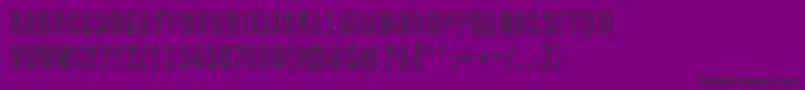 LovelyWeekend-Schriftart – Schwarze Schriften auf violettem Hintergrund