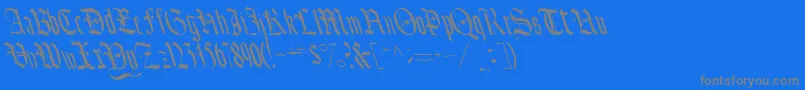 BounceRegularTtnorm Font – Gray Fonts on Blue Background
