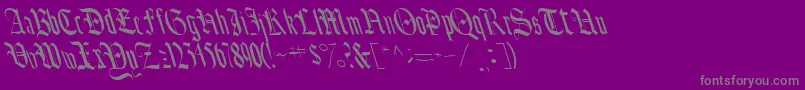 BounceRegularTtnorm Font – Gray Fonts on Purple Background