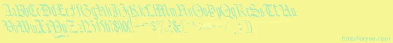 Más sobre la fuente BounceRegularTtnorm fuente BounceRegularTtnorm – Fuentes Verdes Sobre Fondo Amarillo