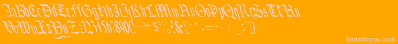 More about BounceRegularTtnorm Font BounceRegularTtnorm Font – Pink Fonts on Orange Background