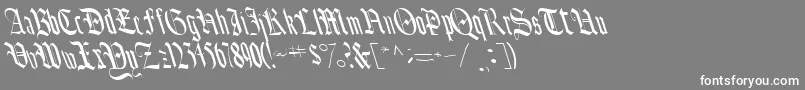 フォントBounceRegularTtnorm – 灰色の背景に白い文字