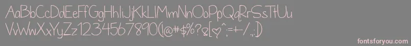 BmdDandelionInTheSpring Font – Pink Fonts on Gray Background