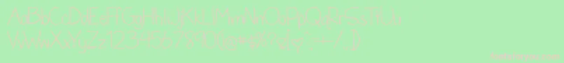 More about BmdDandelionInTheSpring Font BmdDandelionInTheSpring Font – Pink Fonts on Green Background