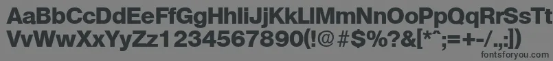 OlympiaExtrabold Font – Black Fonts on Gray Background
