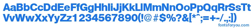 OlympiaExtrabold Font – Blue Fonts on White Background