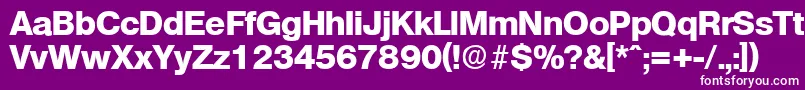 OlympiaExtrabold Font – White Fonts on Purple Background