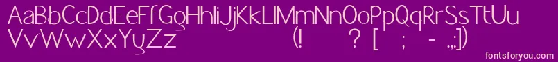 Jacksfont Font – Pink Fonts on Purple Background