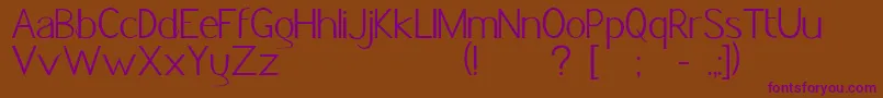 Jacksfont Font – Purple Fonts on Brown Background