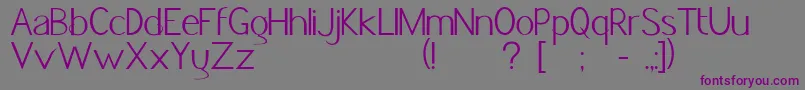 Jacksfont Font – Purple Fonts on Gray Background