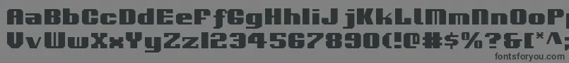Voortrekker Font – Black Fonts on Gray Background