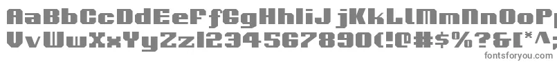 Voortrekker Font – Gray Fonts on White Background