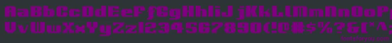 Voortrekker Font – Purple Fonts on Black Background