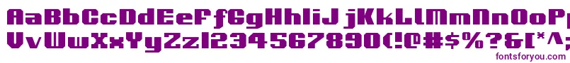 Voortrekker Font – Purple Fonts on White Background