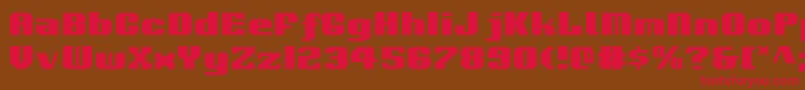 Voortrekker Font – Red Fonts on Brown Background
