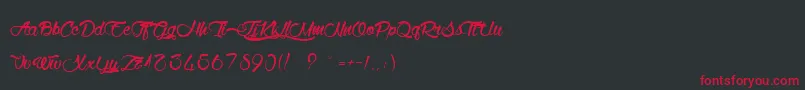 WolfInTheCity Font – Red Fonts on Black Background