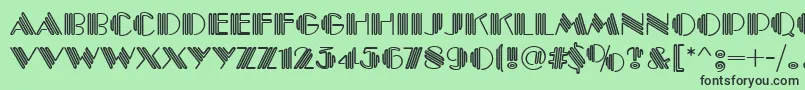 PittsburghRegular Font – Black Fonts on Green Background