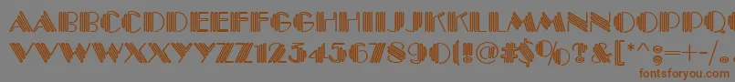 PittsburghRegular Font – Brown Fonts on Gray Background