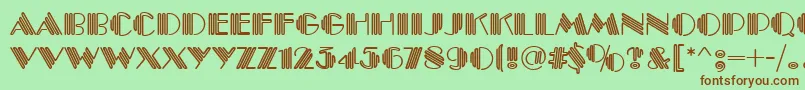 PittsburghRegular Font – Brown Fonts on Green Background