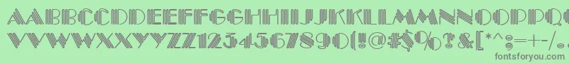 PittsburghRegular Font – Gray Fonts on Green Background