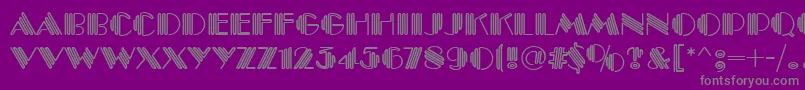 PittsburghRegular Font – Gray Fonts on Purple Background