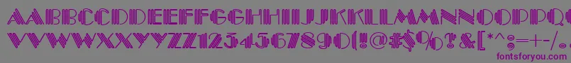 PittsburghRegular Font – Purple Fonts on Gray Background