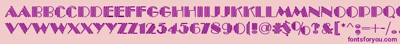 PittsburghRegular Font – Purple Fonts on Pink Background