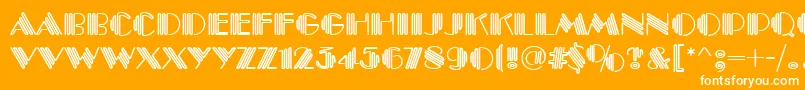 PittsburghRegular Font – White Fonts on Orange Background