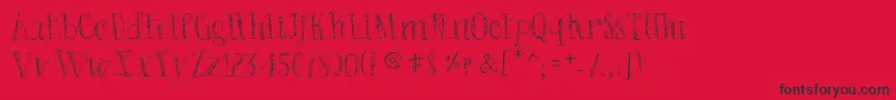 BadKing Font – Black Fonts on Red Background